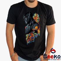Camiseta Pantera Negra 100% Algodão Wakanda Forever Black Panther Geeko