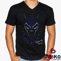 Camiseta Pantera Negra 100% Algodão Wakanda Forever Geeko