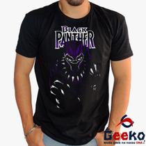 Camiseta Pantera Negra 100% Algodão Wakanda Forever Geeko
