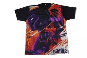 Camiseta Pantera Negra Black Panther Marvel Blusa Adulto Unissex H092 BM