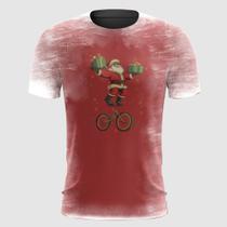 Camiseta Papai Noel Equilibrando Presentes Natal