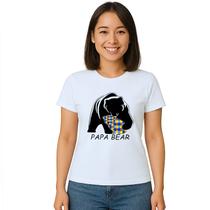 Camiseta Papai Urso Papa Bear Autista Personalizada Camiseta Papai Urso Papa Bear Autista Personalizada