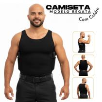 Camiseta Para CAC / Porta 2 Carregadores Regata Masculina Preta Camiseta Para CAC / Porta 2 Carregadores Regata Masculina Preta