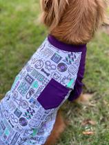 Camiseta para Cachorro e Gato - Hipster Roxo Camiseta para Cachorro e Gato - Hipster Roxo