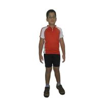 Camiseta para cilismo d&a collection em dry fit-infantil