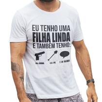 Camiseta para Pai Ciumento Eu tenho uma filha linda