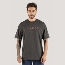 Camiseta Paris Cont Estampada Oversize Blusão Varias Cores Forma Grande