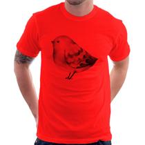 Camiseta Pássaro Arte - Foca na Moda