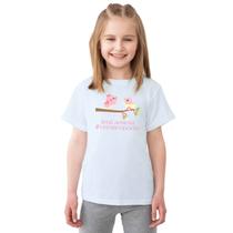 Camiseta Pássaros Irmã Ansiosa Camisa Personalizada Blusa Infantil e Juvenil Algodão com Poliéster Camiseta Pássaros Irmã Ansiosa Camisa Personalizada Blusa Infantil e Juvenil Algodão com Poliéster