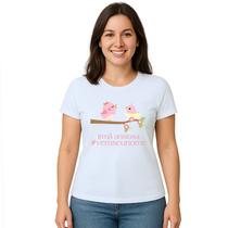 Camiseta Pássaros Irmã Ansiosa Estampa Personalizada Camiseta Pássaros Irmã Ansiosa Estampa Personalizada