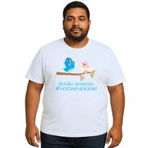 Camiseta Pássaros Irmão Ansioso Estampa Personalizada Camiseta Pássaros Irmão Ansioso Estampa Personalizada