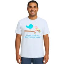 Camiseta Pássaros Papai Ansioso Estampa Personalizada Camiseta Pássaros Papai Ansioso Estampa Personalizada