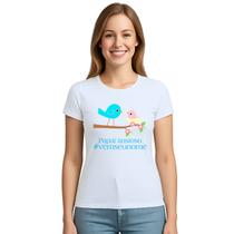 Camiseta Pássaros Papai Ansioso Estampa Personalizada Camiseta Pássaros Papai Ansioso Estampa Personalizada
