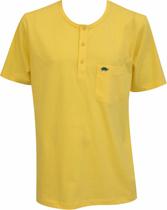 Camiseta Pau a Pique botões Amarelo