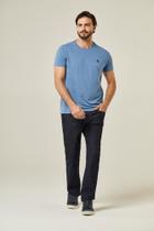 Camiseta Paulo Básica Manga Curta Algodão-Indigo Mr.Kitsch