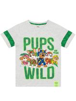 Camiseta Paw Patrol Jungle Pups Boys, cinza, tamanho 5, verão