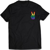 Camiseta Paz LGBTQIA+ Camisa love lgbt peace - Mago das Camisas