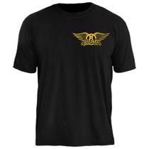 Camiseta PC Aerosmith Logo Cor:PretoTamanho:M Camiseta PC Aerosmith Logo Cor:PretoTamanho:M