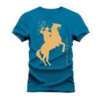 Camiseta Peão Estampada Tecido Macio