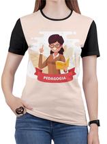 Camiseta Pedagogia PLUS SIZE Professor Escola Feminina Blusa - Alemark