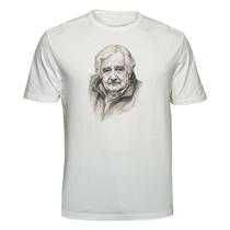 Camiseta Pepe Mujica Presidente do Uruguai Tamanho:MCor:Branca