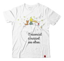 Camiseta Pequeno Príncipe Essencial É Invisível Aos Olhos