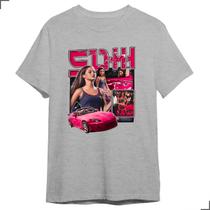 Camiseta Personagem Filme Suki Velozes Corrida Carro Rosa