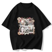 Camiseta Personagens Clássicos de Terror Films Streetwear Masculina Caveira Manga Curta