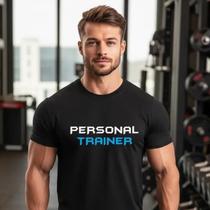 Camiseta Personal Trainer Blue Academia Fit Fitness Dryfit Camiseta Personal Trainer Blue Academia Fit Fitness Dryfit