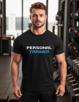 Camiseta Personal Trainer Blue Academia Fit Fitness Dryfit Camiseta Personal Trainer Blue Academia Fit Fitness Dryfit
