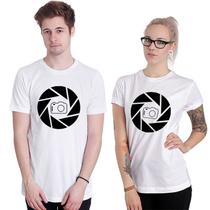 Camiseta personalizada 100% Poliéster Branca Obturador LT-01