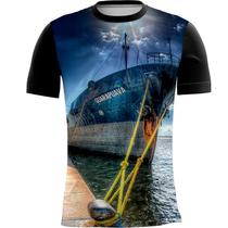 Camiseta Personalizada Barco Navegação Navio Marinha 10