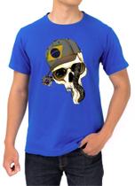 Camiseta Personalizada Caveira com Boné