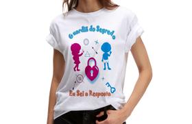 Camiseta Personalizada Chá Revelação Chá De Bebê Guardiã do Segredo - Mavili Criativa