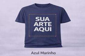 Camiseta Personalizada de Algodão Cardado Cor:Azul MarinhoTamanho:XG