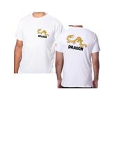 Camiseta Personalizada Desenho Dragão Dragon Tecido Poliéster Camiseta Personalizada Desenho Dragão Dragon Tecido Poliéster