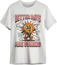 Camiseta Personalizada Estampa Good Vibes Sol Camiseta Personalizada Estampa Good Vibes Sol