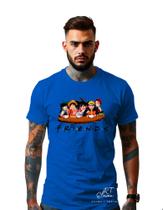 Camiseta Personalizada Estampada Anime Friends Unissex 100% Algodao Malha Premium