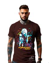 Camiseta Personalizada Estampada Gamer Cyberpunk Unissex Malha 100%Algodao Malha Premium