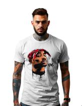 Camiseta Personalizada Estampada Rap Tupac Unissex Malha 100% Algodao Linha Premium