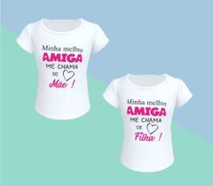 Camiseta personalizada mãe e filha - Personalizados