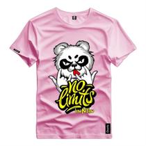 Camiseta Personalizada Masculina Urso Style Branco Camisa Estampada Basica