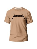 Camiseta Personalizada Metalica Masculina 100% Algodão Caimento Perfeito