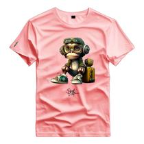 Camiseta Personalizada Monkey Nerd Macaco Óculos Plus Size - SHAPLIFE
