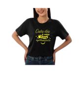 Camiseta Personalizada Motivacional - Cada Dia Uma Nova Oportunidade - Poliéster Camiseta Personalizada Motivacional - Cada Dia Uma Nova Oportunidade - Poliéster