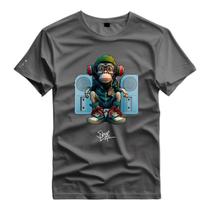 Camiseta Personalizada New Monkey DJ Macaco Artista Style