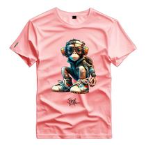 Camiseta Personalizada New Monkey Nerd Macaco Óculos Moletom - Shap Life