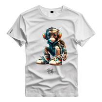 Camiseta Personalizada New Monkey Nerd Macaco Óculos Moletom