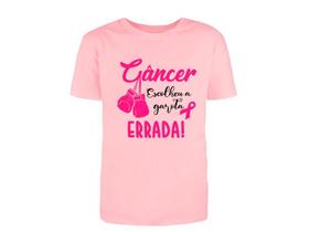 Camiseta Personalizada Outubro Rosa Luta Contra o Câncer