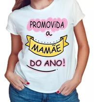 Camiseta Personalizada Promovida Mãe Mamãe Do Ano Temático Camiseta Personalizada Promovida Mãe Mamãe Do Ano Temático